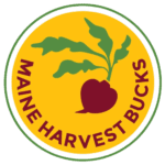 HarvestBucks-Logo_RGB-min-removebg-preview Logo of maine harvest bucks program featuring an illustration of a beet with leaves.